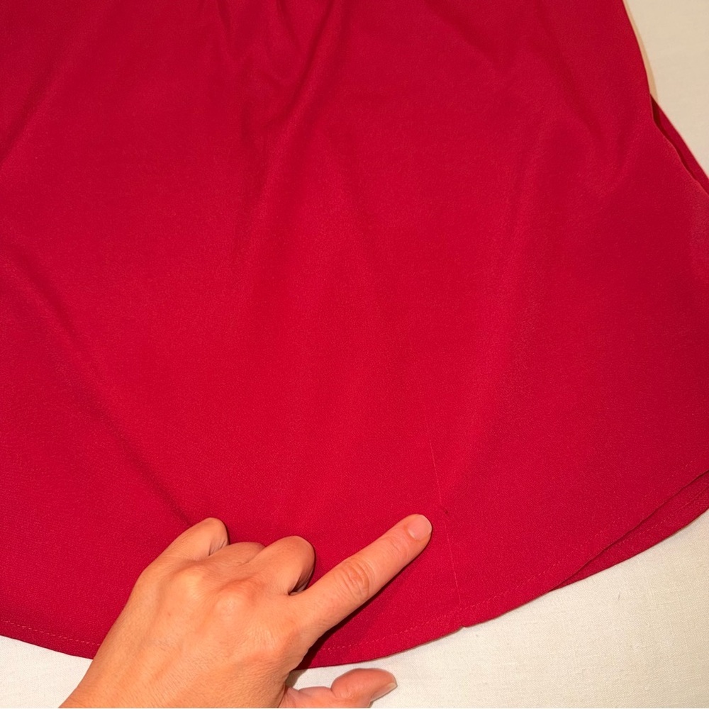 Banana Republic Pink Sleeveless Split Neck Blouse Career Top S - Picture 4 of 7